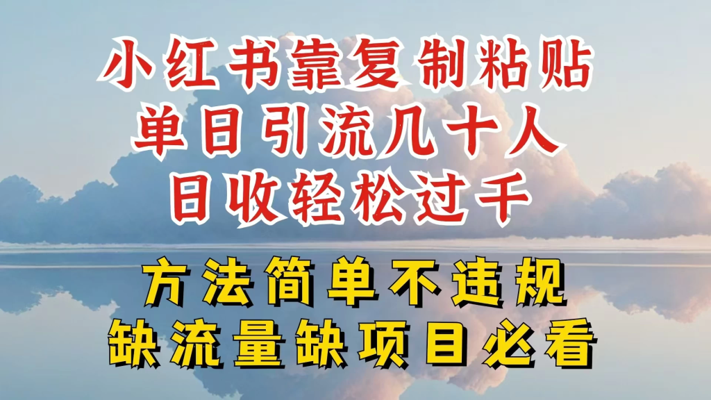 你还在做小红书图文带货和接商单吗，限流就算了，还不赚钱，现在最变态的赚钱方法，还得是暴力引流，私域变现-橙雨网赚