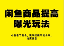 咸鱼无货源详细讲解，简单易上手，小白，宝妈均可做，稳定出单-橙雨网赚